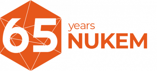 Logo: 65 years Nukem.