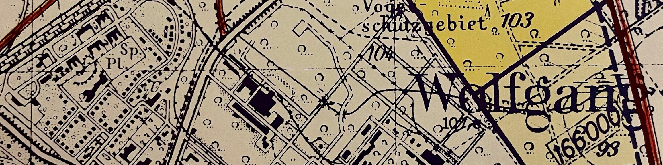 An old city map with Wolfgang's name on it.